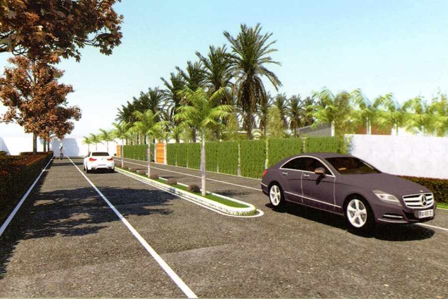 Indraprashtha Gated Community 30ft Road View