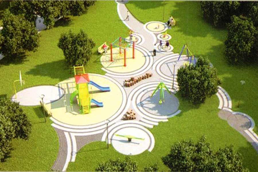 Indraprashtha Gated Community Garden and play area