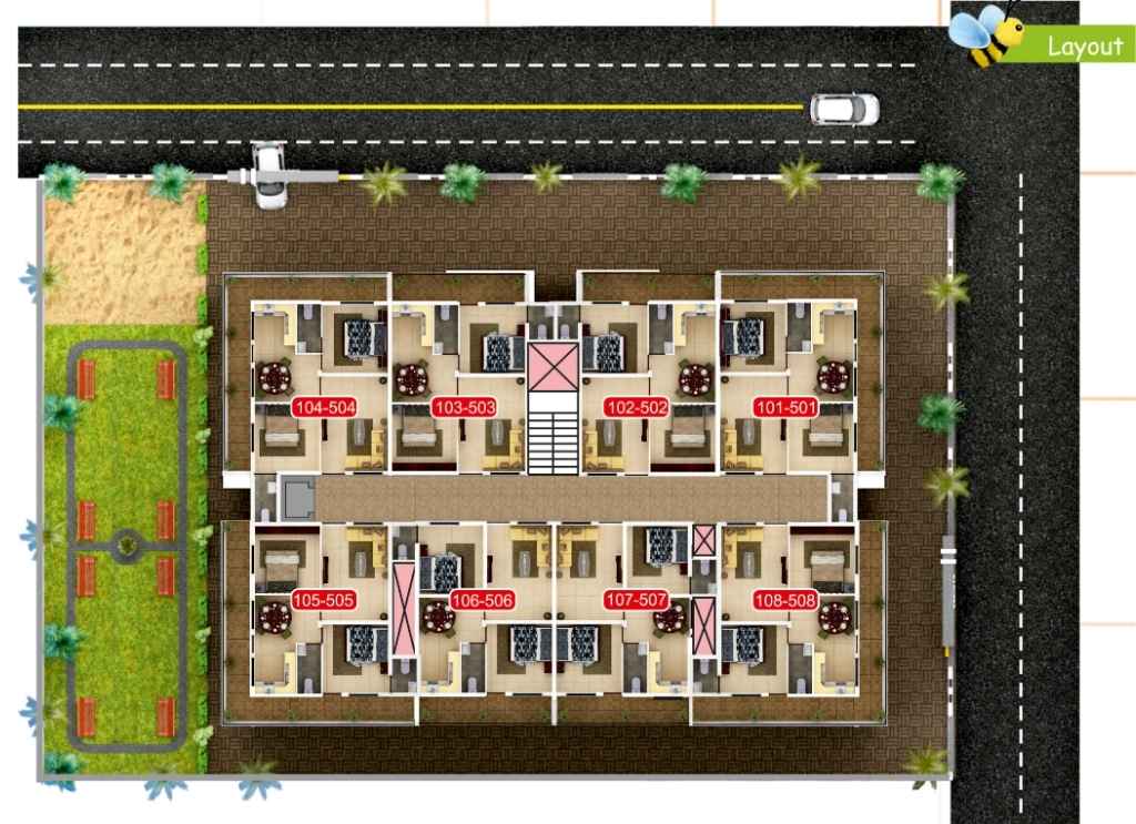 Layout Swarnima Heights