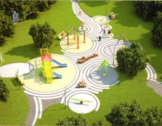 Indraprashtha Gated Community Garden and play area